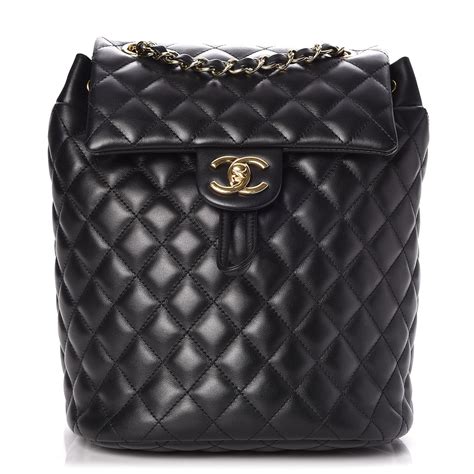 chanel lambskin quilted small urban spirit backpack black|Chanel handbags.